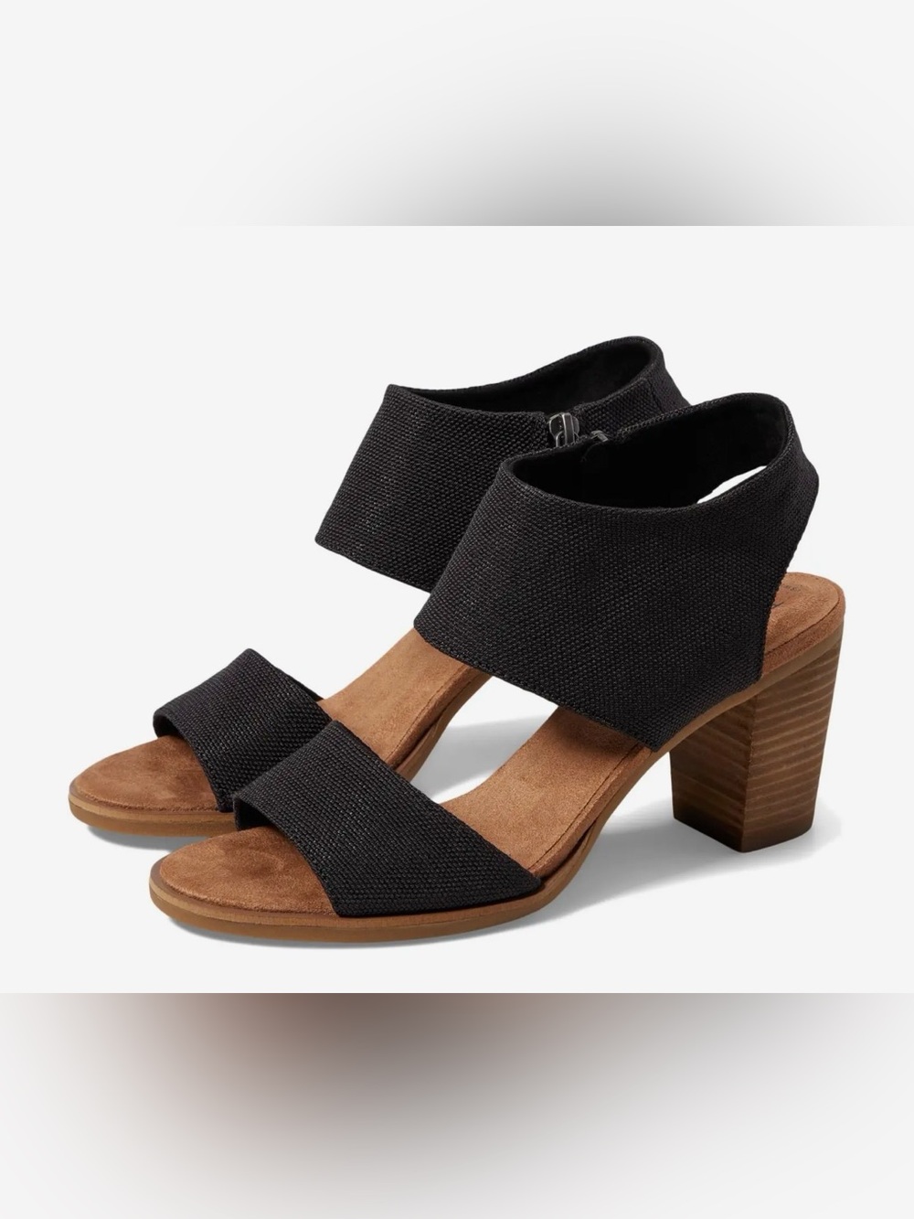 TOMS Majorca Cutout Sandal black denim size 9